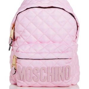 MOSCHINO Pink Nylon Couture Backpack
